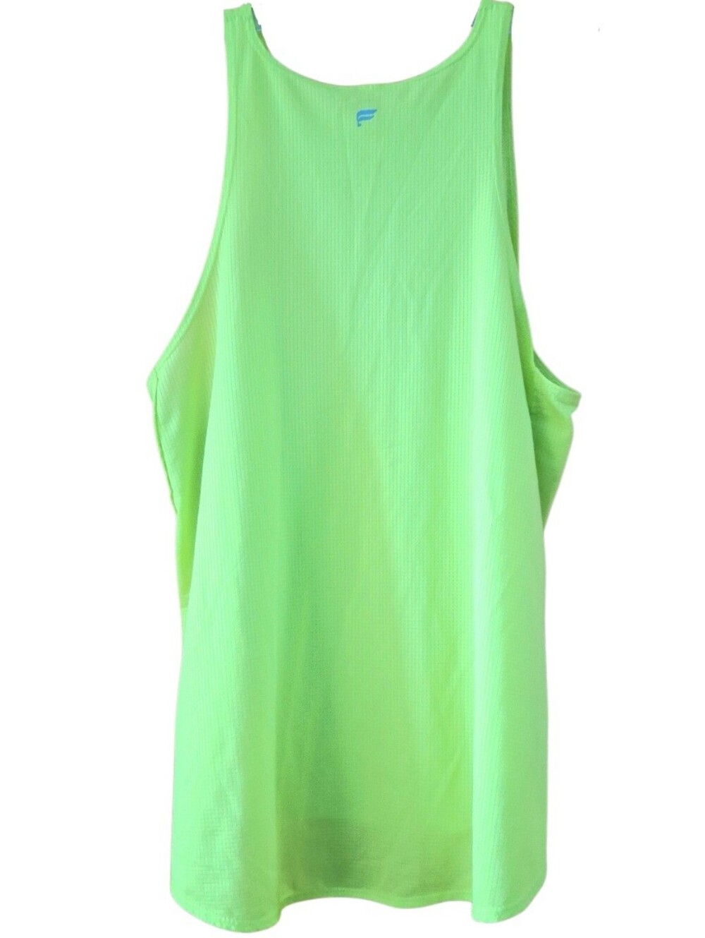 Fabletics Chartreuse Neon Yellow Waffle Knit Athletic Tank Top Size S